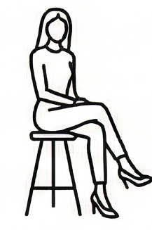 Sitting pose for AI fashion model photography