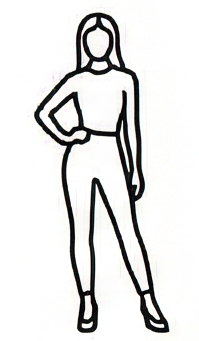 Standing pose for AI fashion model photography