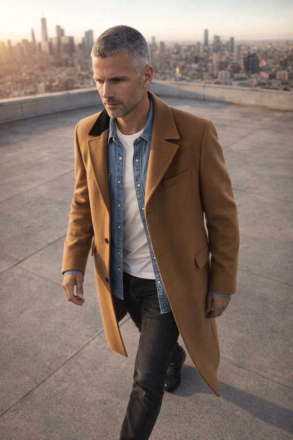 Professional AI-generated fashion photography Outdoor campaign result