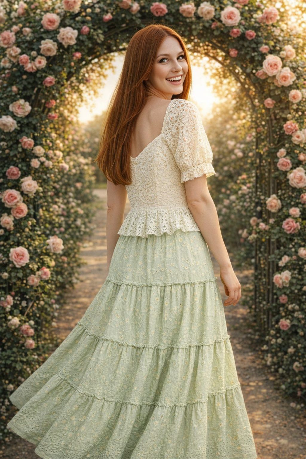 Professional AI-generated fashion photography Outdoor campaign result